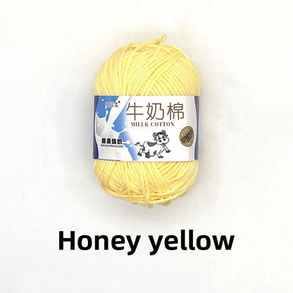 Five-Strand Milk Cotton Yarn for Knitting and DIY Crafts