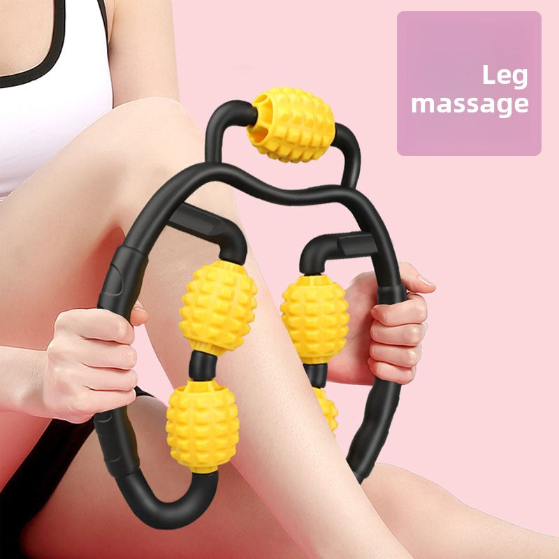 Five-Wheel Leg Massager Yoga Muscle Roller