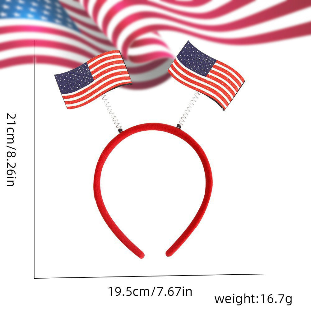Flag Pattern Headband Hair Accessory