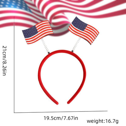 Flag Pattern Headband Hair Accessory