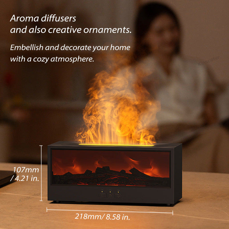 Flame aromatherapy humidifier