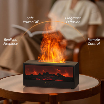 Flame aromatherapy humidifier
