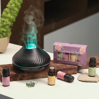 Flame Aromatherapy Humidifier with Essential Oil Diffuser