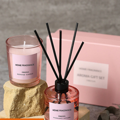 Flameless Aromatherapy Candle Set with Long-Lasting Fragrance
