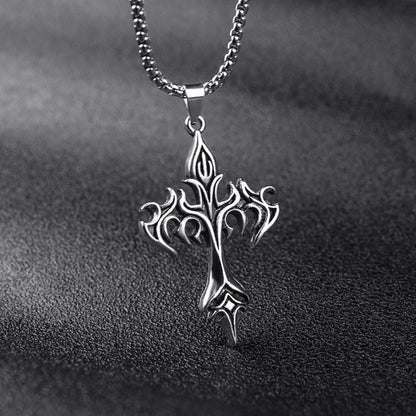 Flamepunk Cross Necklace
