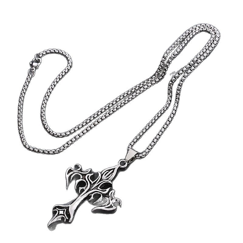 Flamepunk Cross Necklace