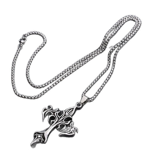 Flamepunk Cross Necklace