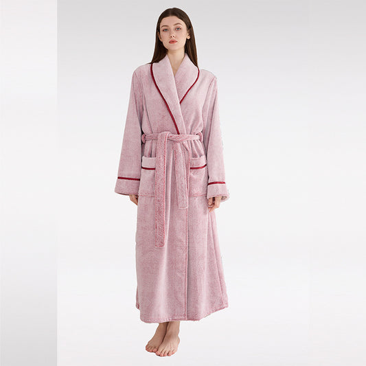 Flannel bathrobe
