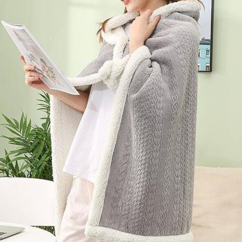 Flannel Blanket Cape