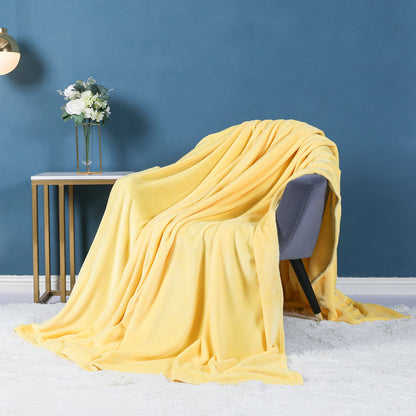 Flannel blanket solid color blanket