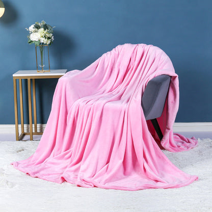 Flannel blanket solid color blanket