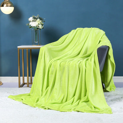 Flannel blanket solid color blanket