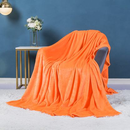Flannel blanket solid color blanket