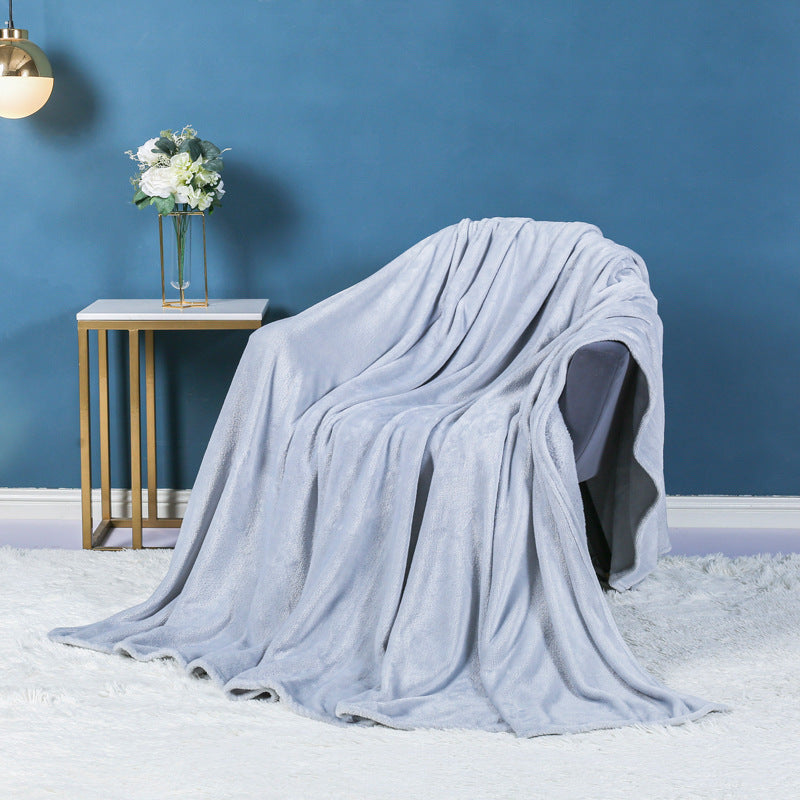 Flannel blanket solid color blanket