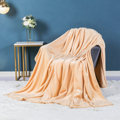Flannel blanket solid color blanket