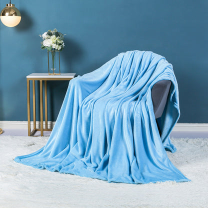 Flannel blanket solid color blanket