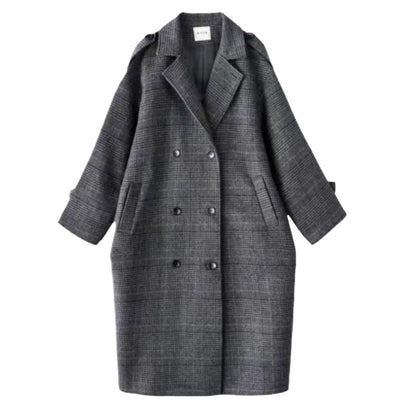 Flannel cardigan coat for women in autumn and winter