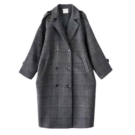 Flannel cardigan coat for women in autumn and winter
