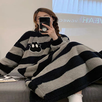 Flannel Crewneck Home Wear