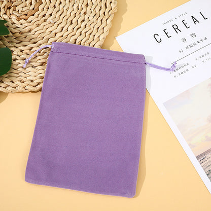 Flannel Drawstring Jewelry Storage Bag