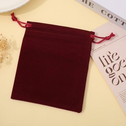 Flannel Drawstring Pocket