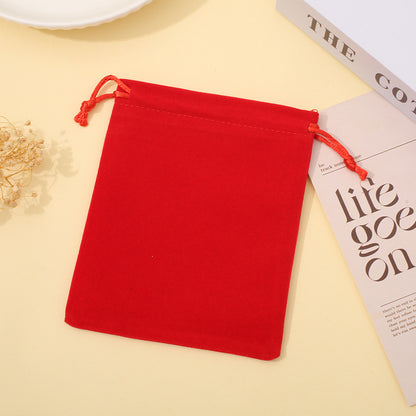 Flannel Drawstring Pocket