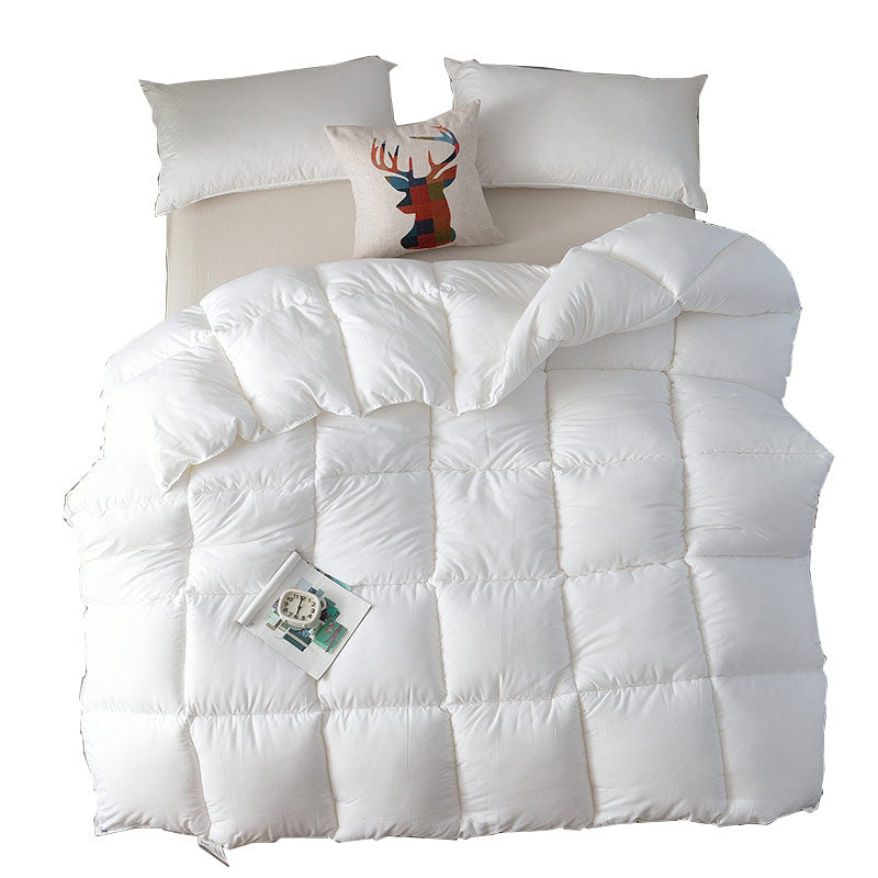 Flannel Feather Silk Filled Quilt