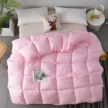 Flannel Feather Silk Filled Quilt