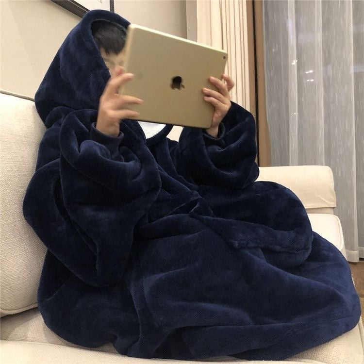 Flannel pajamas winter thickened homewear