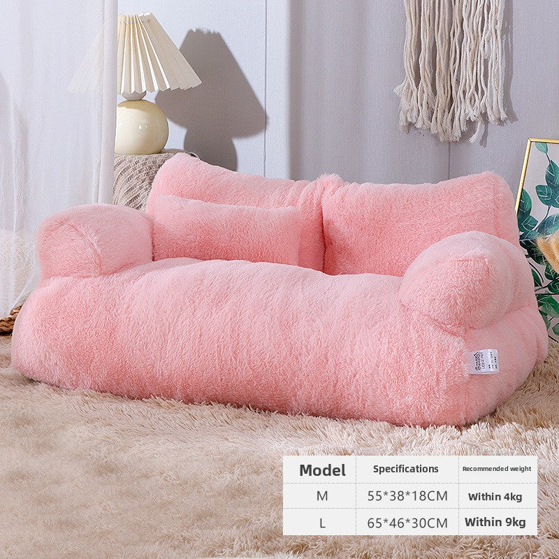 Flannel Pet Bed Warm Cat Sofa Kennel Nest Mat