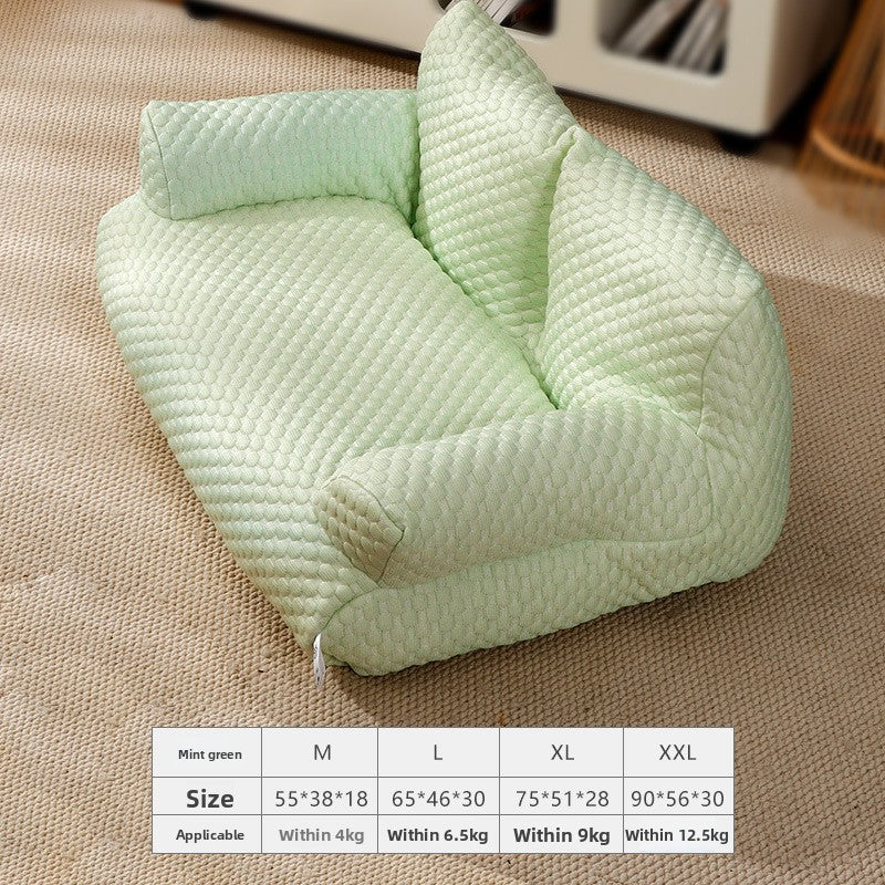 Flannel Pet Bed Warm Cat Sofa Kennel Nest Mat