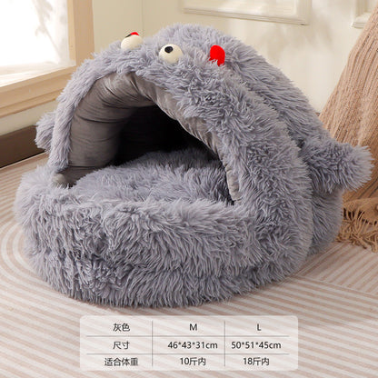 Flannel Pet Bed Warm Cat Sofa Kennel Nest Mat