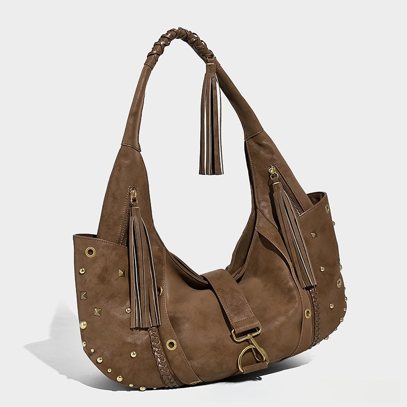 Flannel Underarm Crossbody Bag