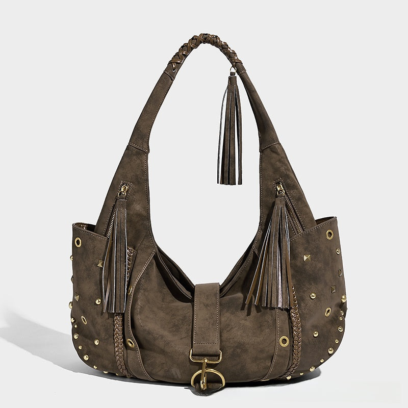 Flannel Underarm Crossbody Bag