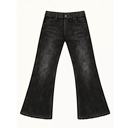 Flared Denim Jeans