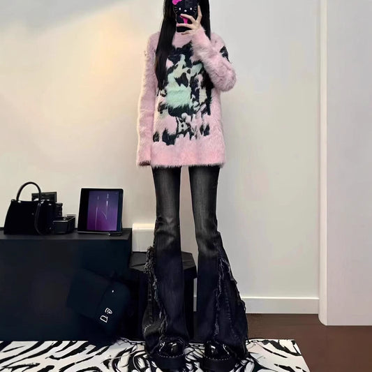 Flared jeans
