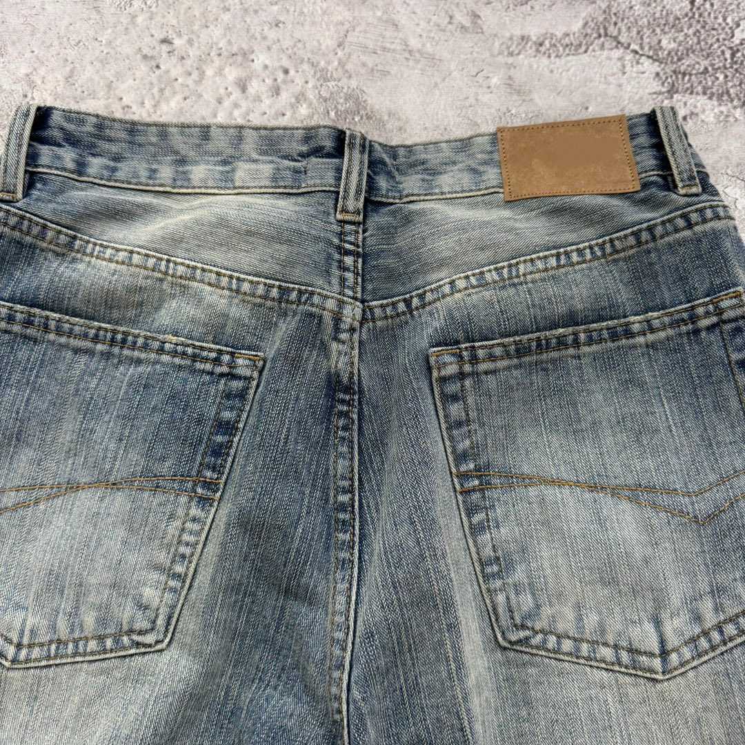 Flared Washed Denim Jeans