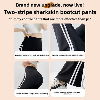 Flared Yoga Pants with 3D Pattern