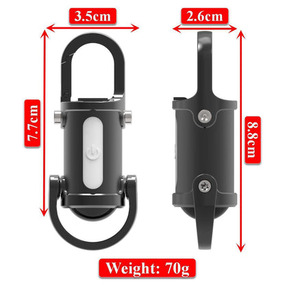 Flashlight lamp keychain