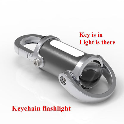 Flashlight lamp keychain