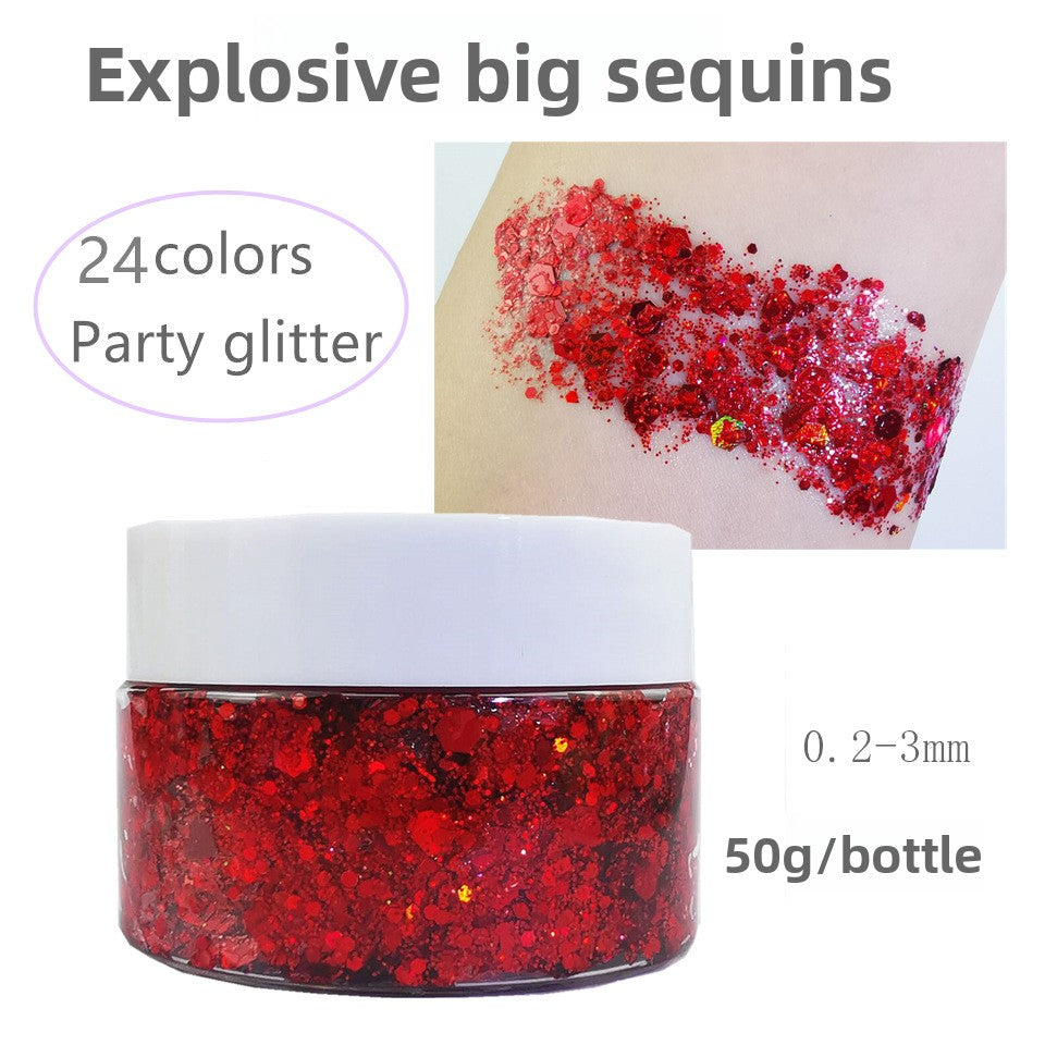 Flashy sequin nail polish