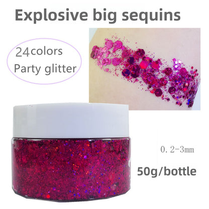 Flashy sequin nail polish