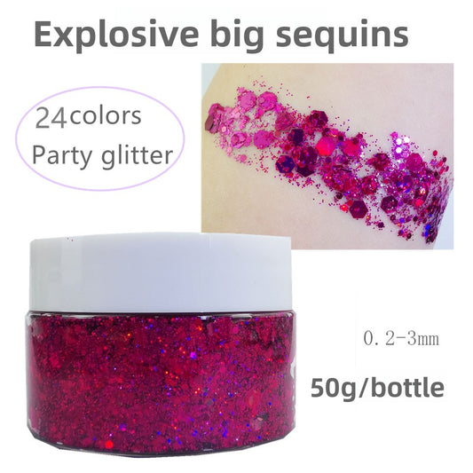 Flashy sequin nail polish