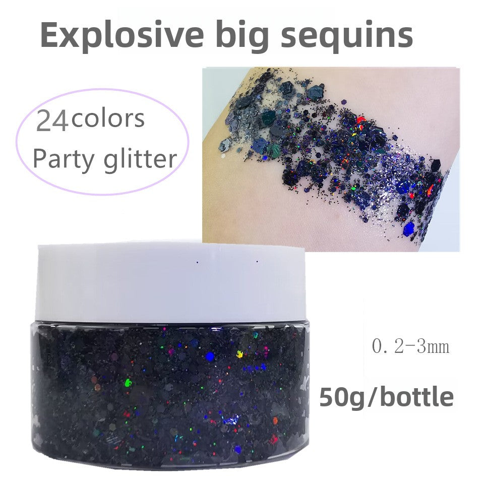 Flashy sequin nail polish