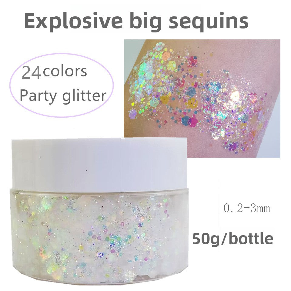Flashy sequin nail polish