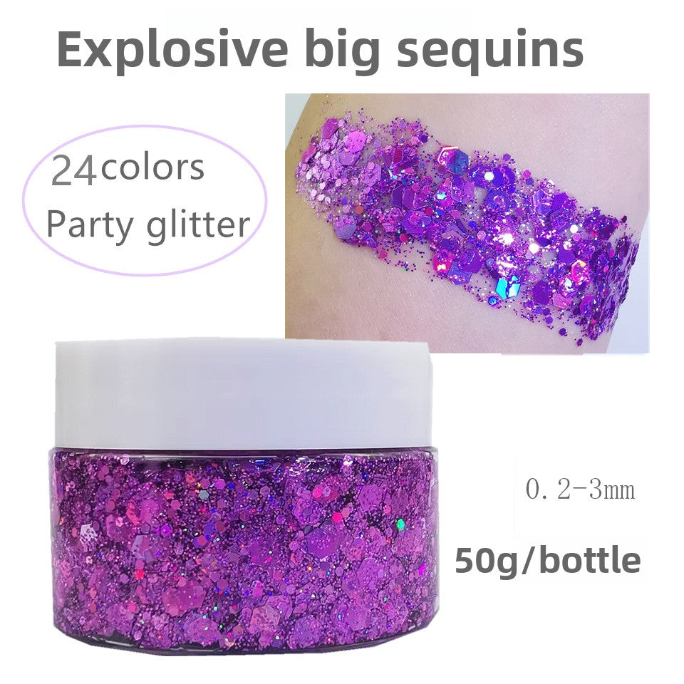 Flashy sequin nail polish