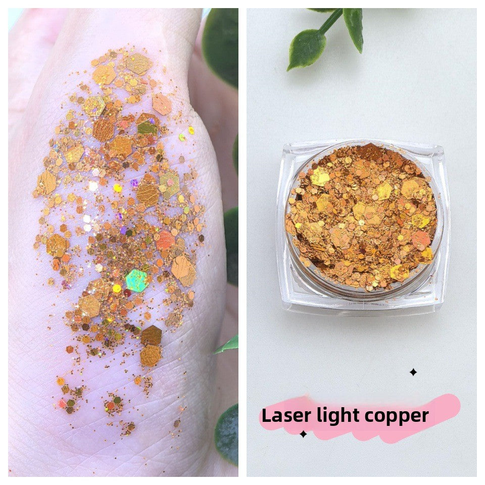 Flashy sequin nail polish