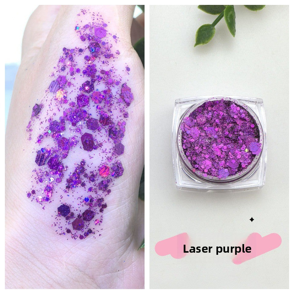 Flashy sequin nail polish