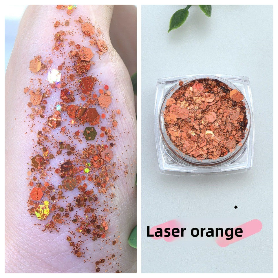 Flashy sequin nail polish