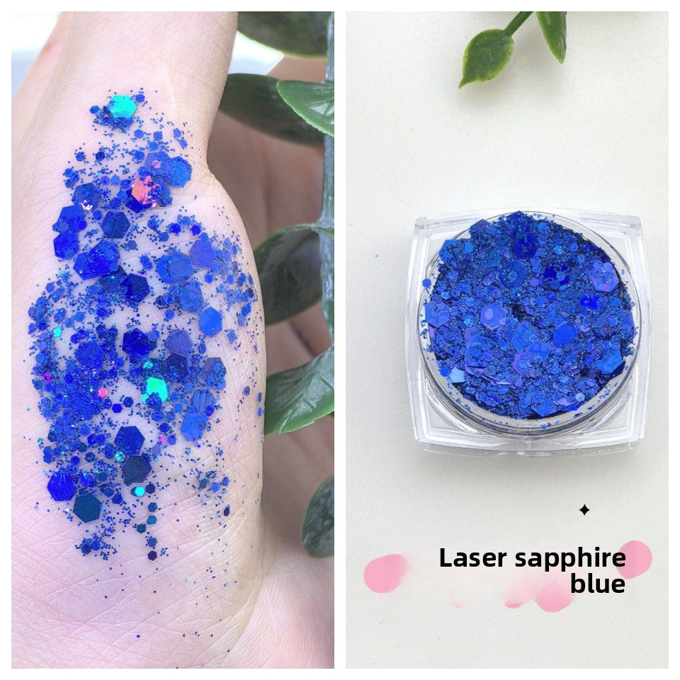 Flashy sequin nail polish